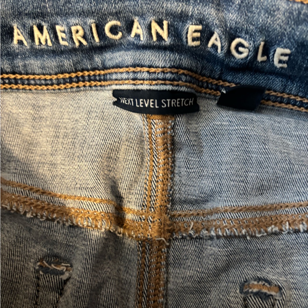 American Eagle Plus Size Wideleg Flare Next Level Stretch Jeans - Picture 2 of 5